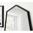 thumbnail image 5 of Kate and Laurel Hammell Midcentury Framed Wall Mirror, 23 x 30, Black, Geometric Heptagon Mirror, 5 of 8