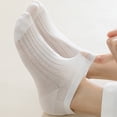 thumbnail image 5 of Yifymode Vertical Rib Ankle Socks, Thin Sheer Breathable Solid Casual Socks Back to School Daily for Women, Lightweight Moisture Wicking Socks, 5 of 6