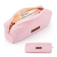 thumbnail image 1 of Estuche para lápices, estuche para lápices para estudiantes, estuche para monedas, bolsa para cosméticos, organizador de papelería para oficina, color rosa, 1 of 7