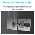 thumbnail image 2 of 1 Set Cabinet Door Hinges Hinge Repair Plate for Cabinet Furniture Drawer Window Stainless Steel, 2 of 8