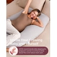 thumbnail image 5 of Momcozy Pregnancy Pillow with Soft Cover, Body Pillow for Pregnant Women, 5 of 13