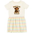 thumbnail image 3 of Inktastic Born to Be Wild Girls Toddler Dress, 3 of 5