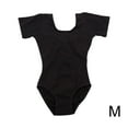 thumbnail image 2 of Langgg Tenue de Danse Ballet Extensible pour Enfants, Douce pour la Peau, Classique, Col Rond, Justaucorps Combinaison, Tenue de Danse Douce, Léotard, Noir, M, 2 of 9