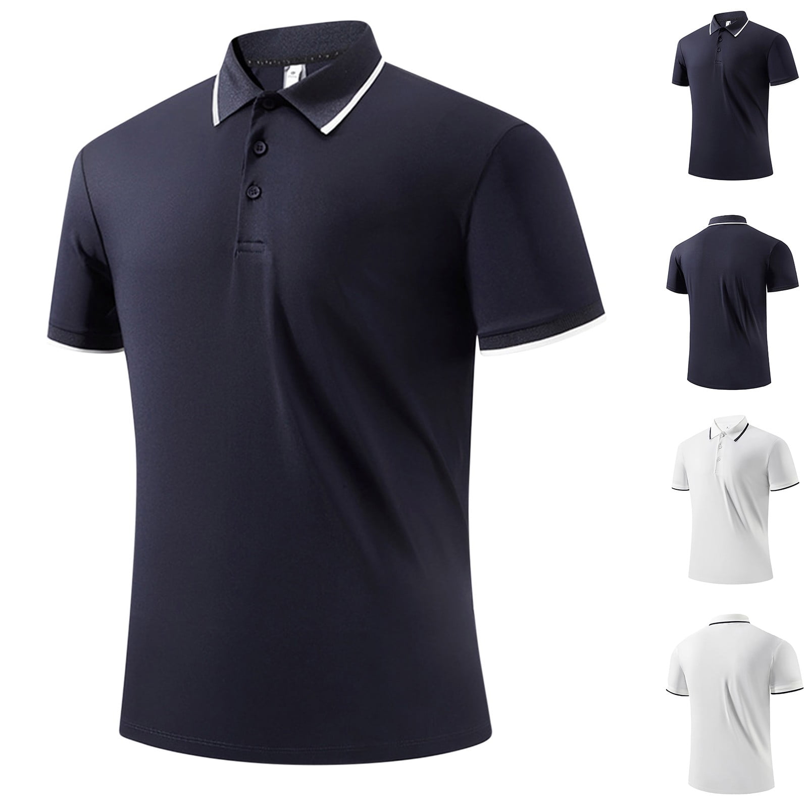 Bogey Bros Men's Stretch Golf Polo Shirt, X-Large, Whale Tail