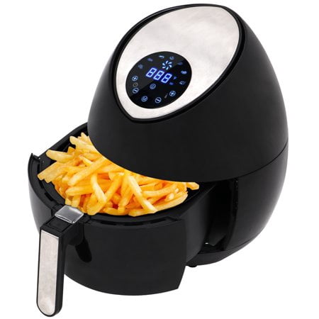 Zeny 4.2 Qt Electric Air Fryer Digital LCD Touch Display W/7 Cooking Presets,Temperature Control,Timer