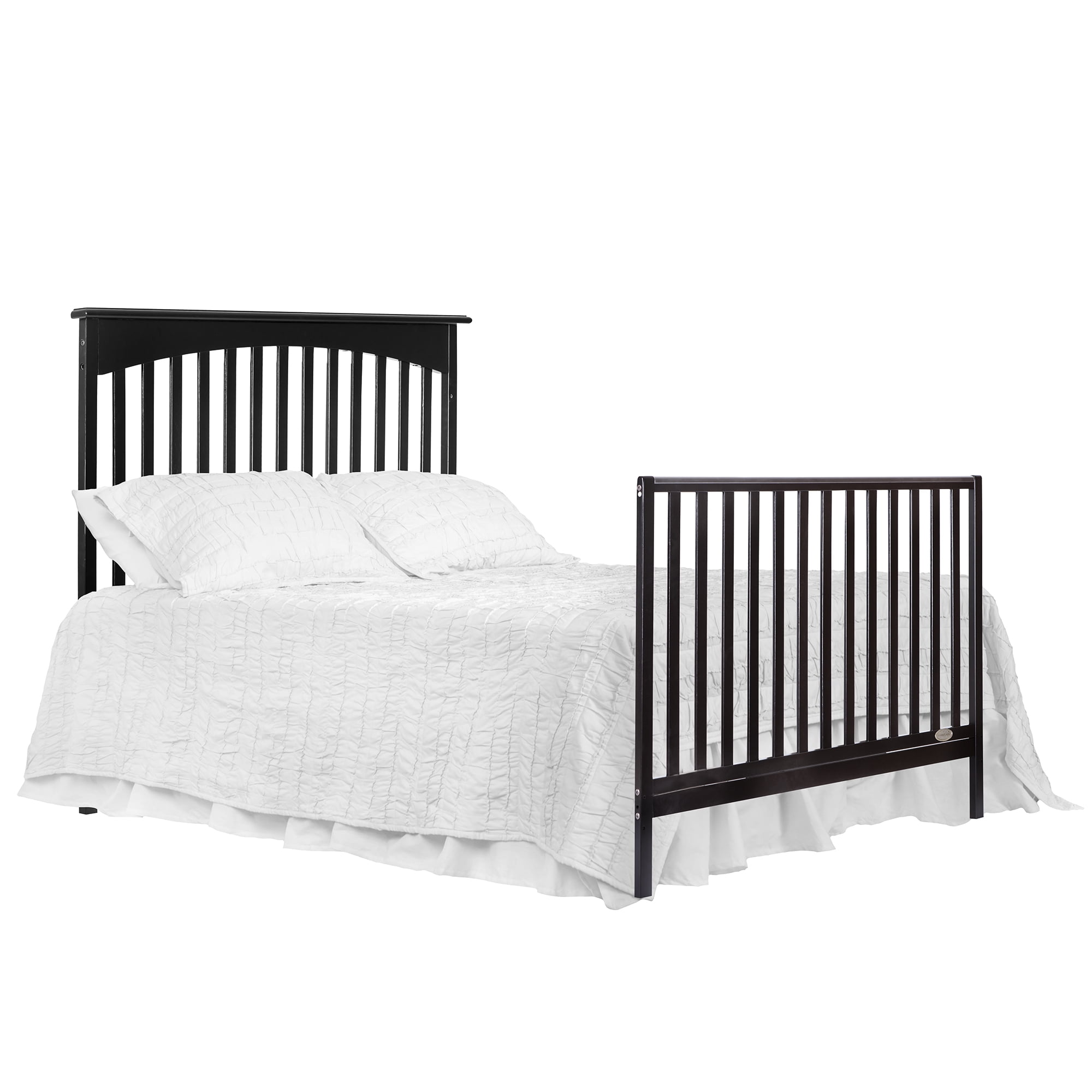 Dream On Me Chloe 5-in-1 Convertible Crib and Changer, Black