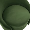thumbnail image 5 of UIXE Swivel Barrel Accent Chair Set of 2, 360° Small Round Sofa Chair, Comfy Modern Reading Armchair for Living Room Bedroom, Green, 5 of 6