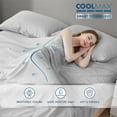 thumbnail image 6 of Degrees of Comfort Coolmax Cooling California King Sheet Sets | Best Sheet Set for Hot Sleepers | Soft, Deep Pocket 4-Pcs - Light Grey, 6 of 15