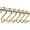 Golden, variant on Oulii 12 Pcs Iron S Shape Curtain Hooks For Window Dressing