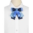 thumbnail image 4 of INSPIRE CHIC Women's Bowknot Ribbon Bow Brooch Elegant Blue Pin Bow Tie for Wedding Ceremony Light Blue, 4 of 4
