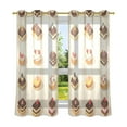 thumbnail image 6 of Yayeee Window Curtains Light Filtering 63"x42" Grommet Panel Pair Home Living Room Decor, Red Cakes, 6 of 7