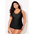 thumbnail image 4 of Swimsuits for All Women's Sarong Front One Piece Swimsuit, 4 of 6