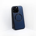 thumbnail image 1 of Étui de Chargement Sans Fil en Cuir Couleur Unie MagSafe pour iPhone 11-16 Pro Max, 1 of 7
