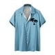 thumbnail image 1 of Camisas de Manga Larga para Hombres Blusa Cómoda de Cuello de Impresión, Camisa Casual de Poliéster para Uso Diario, de Fiesta Y de Primavera de Verano, 1 of 4