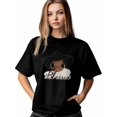 thumbnail image 1 of Women's T-Shirt,Short Sleeve Tee Shirts Casual Tops Woman Big Earrings Crewneck T Shirt for Women, 1 of 8