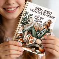 thumbnail image 7 of 2026-2030 Monthly Planner, 5 Year Spiral Bound Agenda Book, Reading Themed Long Term Planner, Monthly Spread Notebook, Wire Bound Organizer, Planner Book for Daily Schedule Planning, 7 of 7