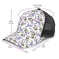 thumbnail image 2 of Lsque Monkey Submarine Captain Printed Trucker Hat - Baseball Cap for Men Women - Breathable Mesh Side, Adjustable Fit - for Casual Wear, 2 of 7