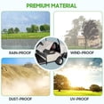 thumbnail image 6 of 10L0L Waterproof Golf Cart Seat Cover Protector for 4 Passenger Yamaha EZGO Club Car, Beige Black, 6 of 7