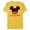 Yellow, variant on Mickey Mouse Red Shorts Icon Little Bro Family- Short Sleeve Blended T-Shirt for Adults - Customized-Ocean Blue