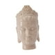 thumbnail image 3 of Estatua de cabeza de Buda, figura de Buda, centro de mesa coleccionable decorativo Blanco, 3 of 9