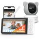 thumbnail image 1 of Monitor de vídeo para bebés iFamily Smart 2K con visión nocturna WiFi, 1 of 8