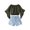 Brown, variant on Toddler Girls Outfit Set Floral Print Flared Sleeve Top & Denim Shorts Set Summer Stylish Wear Cute Children Girls Outfit Sets，2 Piece ，2 -3 Years