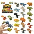 Elbeaqi Dinosaur Toys for Kids 24 Mini Dinosaur Figures for Kids 2Pcs
