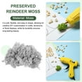 thumbnail image 3 of Uxcell 4.6oz Preserved Reindeer Moss Light Grey Decorative Artificial Fake Moss, 3 of 6