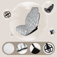 thumbnail image 3 of Gray Watercolor Leaf Pattern Car Seat Covers Front Seats Universal Fit for Cars SUV Truck Auto Interior Accessories, 3 of 3