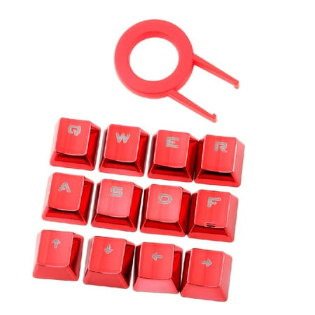

Universal Gaming Mechanical Keyboard Replacement Keycap 12 Keys Personality Light Transmission Keycap with Keycap Puller