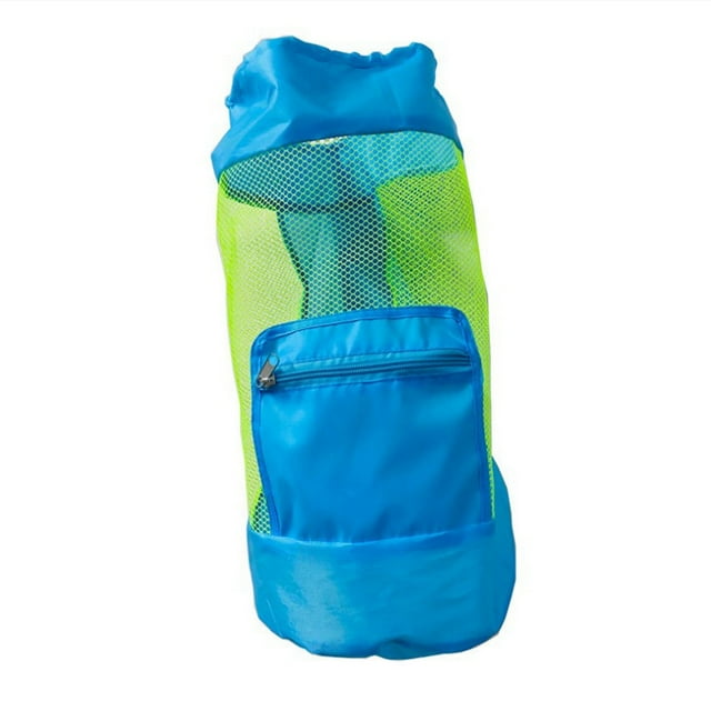 Bolsa de playa al aire libre Bolsa de almacenamiento de juguetes de playa para niños Bolsa de malla de gran capacidad para juegos de arena