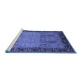 thumbnail image 2 of Ahgly Company Machine Washable Indoor Square Oriental Blue Traditional Area Rugs, 3' Square, 2 of 4