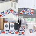 thumbnail image 5 of Pioneer Flower Floral Print Pattern Kitchen Rugs Sets Of 2,Anti Fatigue Kitchen Mat Rugs Non Slip Washable,Decorative Kitchen Floor Mats for Kitchen,Sink,Laundry,17"x30"+17"x47", 5 of 7