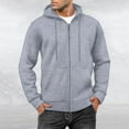 thumbnail image 2 of Aayomet Mens Hoodies with Zipper Mens Slim Fit Lightweight Zip Up Hoodie with Pockets Long Sleeve Full-Zip Hooded Sweatshirt (Light Gray,XXXL), 2 of 3
