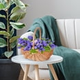 thumbnail image 4 of Outdoor Woven Flower Pot For Picnic Gardening And Storage Handmade Natural Rattan Planter, 4 of 5