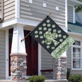 thumbnail image 2 of St. Patrick's Day Yard Flags Irish Outdoor Flag Green Clovers Shamrocks Welcome Holiday Outdoor Flags 28''×40'' Linen Vertical Double Sided Outdoor Flag for Home,Garden Decorations, 2 of 6