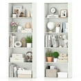 thumbnail image 1 of Gymax 2 PCS 5-Tier Bookshelf Open Bookcase Freestanding Display Shelf Storage Organizer, 1 of 10