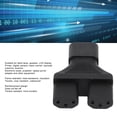 thumbnail image 4 of C14 To C13 Y Splitter, Splitter Adapter Cable Cord Reinforced  For Power Plug, 4 of 8