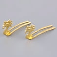 thumbnail image 1 of 2 juegos hechos a mano de la de la aleación étnica china pinzas para el cabello pinzas para el cabello horquilla chal bufanda Pin para bricol , dorado Soledad Broches de horquilla para el cabello, 1 of 10