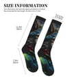 thumbnail image 2 of Lsque Vintage Wolf Warrior Pattern Sport Compression Socks for Men & Women 15-20 mmHg Knee High Nurse Pregnant Running Medical and Travel Athletic, 2 of 6