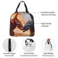 thumbnail image 3 of Naloa Lava Dragon Print Lunch Box for Women Men,Insulated Lunch Bag,Lunchbox,Thermal Leakproof Cooler,Reusable Lunch Tote Bag for Work School Travel Picnic, 3 of 7