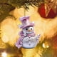 thumbnail image 3 of Colgante de Muñeco de Nieve de Árbol de Navidad, Adorno Colgante de Acrílico, Accesorio de Decoración Navideña, Idea de Regalo Festivo para Maestros y Amigos, 8 Cm de Alto, Incluye Un Colgante., 3 of 6