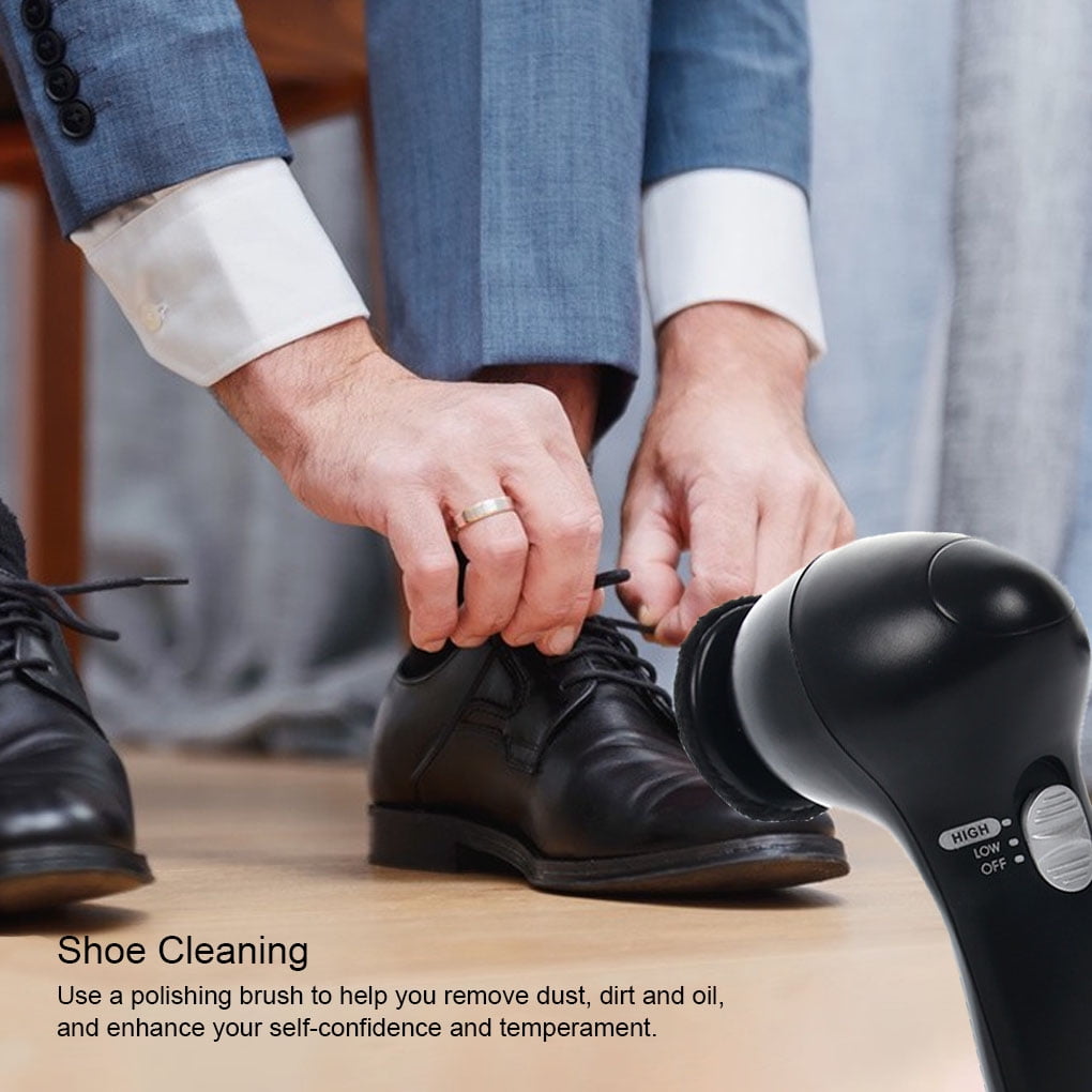 Unatoiry Electric Shoe Polish Cleaning Brush Power Supply Leather