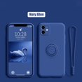 thumbnail image 3 of Liquid Silicone Finger Ring Magnetic Holder Bracket For iPhone 15 14 13 12 11 Pro Mini XR X XS Max 7 8 Plus Phone Case, 3 of 5