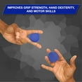 thumbnail image 3 of THERABAND Hand Exerciser, Firm, Blue, 2 IN, Stress Ball, Hand, Wrist Strengthening, 3 of 9