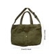 thumbnail image 3 of Bolso bandolera de lona para mujer, Bolso hobo de moda informal, Bolso de viaje holgado (verde), 3 of 6