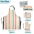 thumbnail image 3 of 5 Pcs Kitchen Set Heat Resistant Oven Mitts and Non-Slip Pot Holders with Adjustable Cooking Apron Soft Color Striped, 3 of 6