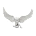 thumbnail image 1 of Estatua de ángel, adorno artístico de resina, colección, regalo ideal, escultura creativa, figura de ángel para sala de estar, mesa y jardín., 1 of 8