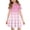 #A32-Pink, variant on XADYUY Girls Dresses Size 10-12 Casual A-Line Short Sleeve Girls Tshirt Dresses Glitter Plaid Graphic Crew Neck Sundresses Flare Swing Dresses with Pockets,3-4Years,Pink