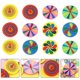 thumbnail image 2 of 12PCS Colorful Gyro Toys Wooden Gyro Kids Toys Educational Gyro Funny Toys (Random Color), 2 of 3